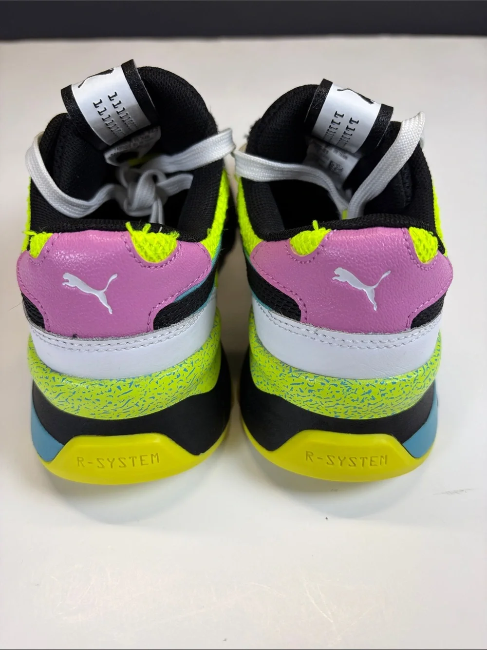 Puma RS-O Neon Colorblock Chunky Sneakers Youth Size 4.5